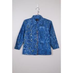 00's Just Cavalli Abstract Motif Long Sleeve Button-Up